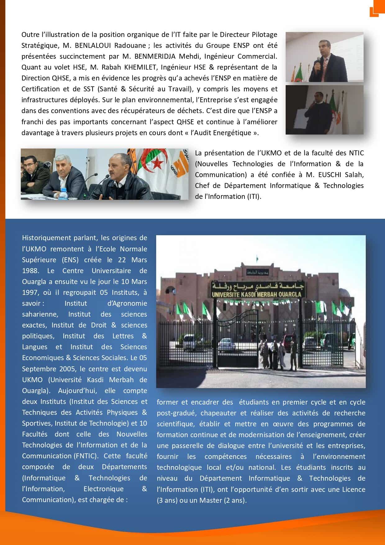 Article Un groupe détudiants de lUKMO en visite à lENSP Janvier 2020 V2 page 0003