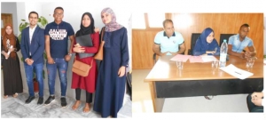 البروفیسور محمد الطاهر حلیلات یعطي إشارة انطلاق فعالیة مسابقة التوظیف بمعهد التكنولوجیا