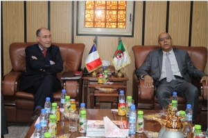 زيارة السفير الفرنسي لجامعة قاصدي مرباح ورقلة