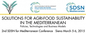 Conf&eacute;rence MED : Solutions for Agri-food Sustainability in the Mediterranean. Policies, Technologies and Business Model