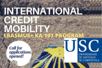Call for applications for Erasmus+ International Credit Mobility at Universidade de Santiago, spain.