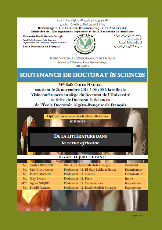 soutenance Safa Haddar